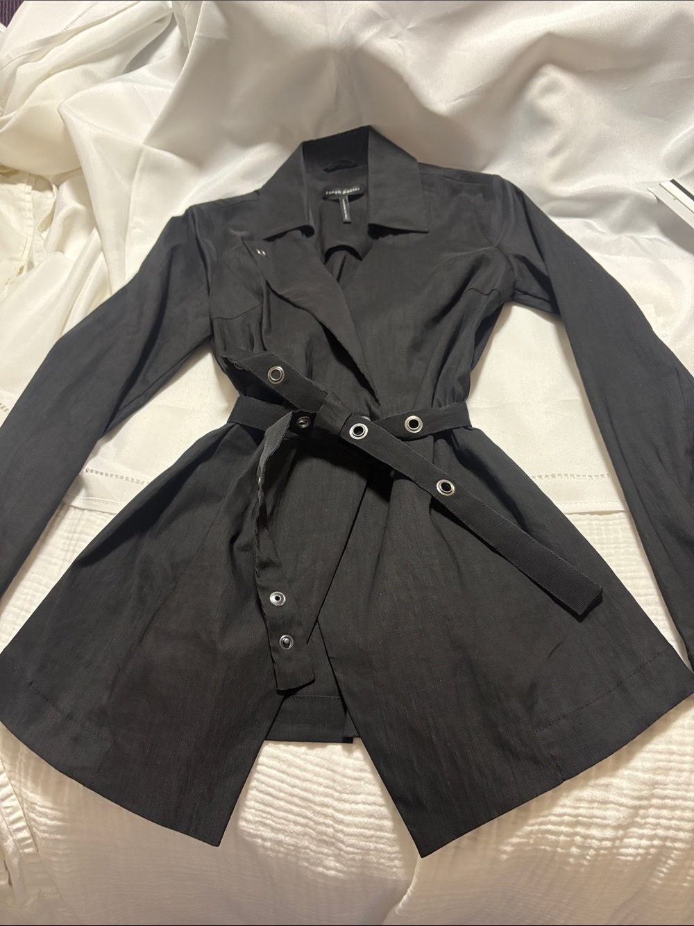 Sarah Pacini jacket and self tie belt EUC SZ 0 - Picture 2 of 15